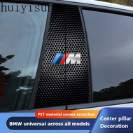 HYS 2Pcs Car Center Pillar Sticker Auto B Pillars Protective Film For BMW M X1 X3 X7 E90 F10 F30 E46