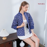 Nayara Almara Blue Batik Blazer