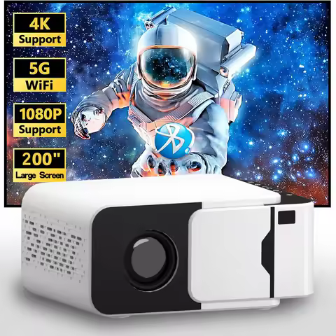 Mini T5 Mobile Projector Portable Intelligent Outdoor LED Full HD Portable Mobile Projector