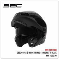 sec windstorm v3 modular helmet with FREE SMOKE lens