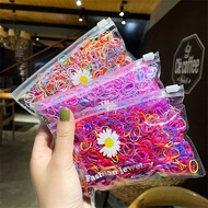 CSS | FREE POUCH - 500PCS JAPANESE RUBBER HAIR TIE FOR CHILDREN, KOREAN STYLE ELASTIC HAIR TIE/ KORE