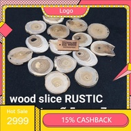 Wood slice RUSTIC 5cm - 7cm teak wood slice craft DIY decoration FNX3 BF9