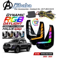 HILUX REVO 2020-2024 RGB Dynamic Daylight Fog Lamp Replacement Light