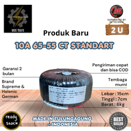 trafo toroid donat 10A CT 65v - 55v murni