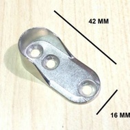 braket oval lemari gantungan pipa 16mm