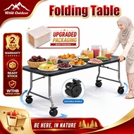 WTHB 6FT Foldable Table Banquet Table Meja Lipat Heavy Duty 500KG Outdoor Catering Dining Folding Ta