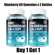 Softher Calcium Magnesium Zinc แคลเซียม Absorb Joint Flexibility วิตามิน อาหารเสริม Blueberry Gummie