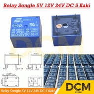 Relay Songle 5V 12V 24V DC 5 pin relay SRD 5VDC 12VDC 24VDC 10A