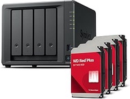 Synology DS925+(2X 2.5GbE Ports, Ryzen V1500B, 4GB RAM) 4-Bay 24TB Bundle with 4X 6TB WD Red Plus
