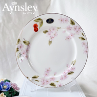 英國Aynsley 櫻花盛開系列 20cm骨瓷餐盤