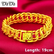 100% original 916 gold Bracelet non fading men's watch buckle bracelet auspicious wealth boss bracel