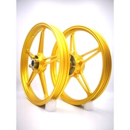 ( HOT ITEM ) KING DRAG SPORT RIM FG510 YAMAHA Y15 V1 , Y15 V2 ( GOLD )
