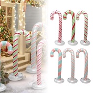 [Homyl1] Christmas Inflatable Candy Cane, Xmas Decor, Party Supplies, Blow up Candy Cane for New Yea