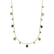 Olivia Burton MINI DROPLET Women's Bracelet IONIC PLATED THIN GOLD STEEL & CRYSTALS Strap -  Dial 24