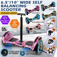 READY STOCK🔥10"/6.5 Hoverboard LED Light Self Adult electric scooter skuter Hover board Two-wheel El
