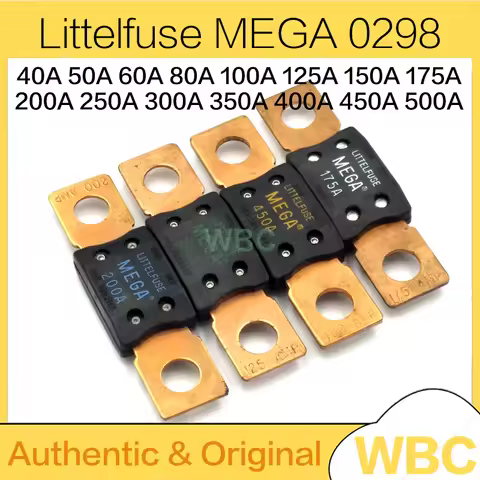 1 Pcs 0298 Littelfuse MEGA Auto Fuse 40A 50A 60A 80A 100A 125A 175A 150A 200A 250A 300A 400A Fuse Bo