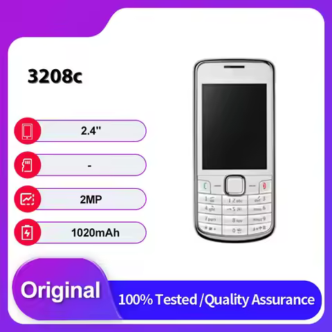 Original Unlocked 3208C Single Sim GSM 900/1800 Bluetooth 2G Mobile Phone English Keyboard Made in F