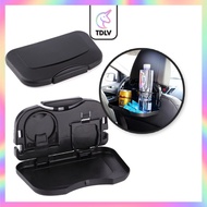 TDLV Folding Auto Cup Holder Car Back Seat Table Drink Food Tray rack Auto Travel Desk