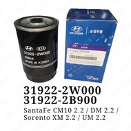 Hyundai Kia Diesel Fuel Filter 31922-2B900 2W000 SantaFe CM10 DM Sorento XM UM 2.2