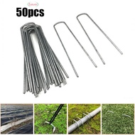 50pcs Galvanised Metal Ground U Tent Pegs Gazebo Camping Tarpaulin Hooks Quality Assurance Buy with confidence【FT】