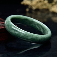 【With Certificate and Gift Box Genuine Natural Jade Bangle Bracelet Women's Emerald Jade Bangle