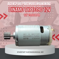 Dinamo 390/380 (Kecil) Dinamo 12volt buat Mobil Motor Mainan Aki
