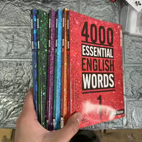 6 Books/Set New 4000 Essential English Words 1 - 6 Core Vocabulary Textbook for The Elementary Exami