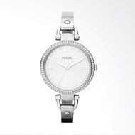 Fossil Georgia ES3225 Silver Tone Round Dial Jam Tangan Wanita - Silver