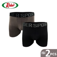 Rider Sport R601B Men's Boxer Briefs, 2 Pcs