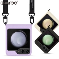 ARAREE เคสสมุดไดอารี่ผ้าใบสำหรับ Samsung Galaxy Z Flip 5 Flip5 Tali Bahu เกาหลี