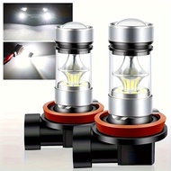 2PCS H11 H8 JPH16 LED fog light bulb 6000K ultra bright fog light DRL daytime running light, battery