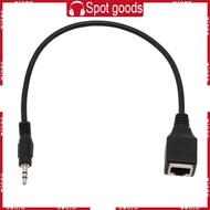 WIN Stereo DC3 5mm  Cord to RJ45 Socket Ethernet Adapter Wire  Cable - 31cm Length