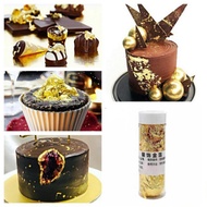 Edible gold foil 2 g paper golden flake gold edible cake decoration gold color cake flake cake gold