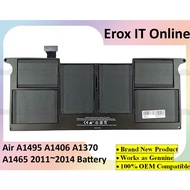 Replacement Laptop Battery Air MD711E/A A1465(EMC2924) A1370 A1465 2011 MID 2013 EARLY 2014 A1406 A1