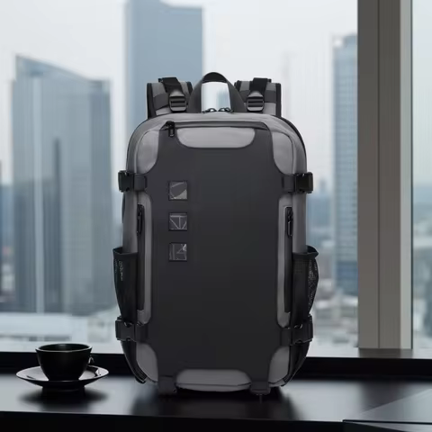 OZUKO Backpacks 15.6 inch Laptop Men Backpack Outdoor Backpack Teenager Male Waterproof Travel Bag M