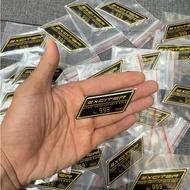 Fi Embossed Logo Stamp Limited LETTER EXCITER 999 filled with thick embossed glue, car decoration st