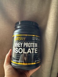 健身產品 whey protein isolate 1磅 開咗，飲過一次，口味不合