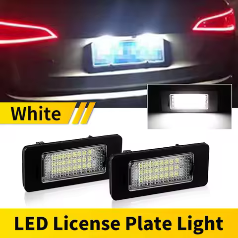 2PCS For BMW Led Number License Plate Light White For 1/3/5/X Series E90 E82 E88 E91 E92 E93 E39 E60