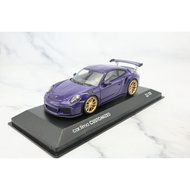 [Orphan] minichamps Mini Cut 1/43 Porsche 911 (991) GT3 RS Purple Golden Wheel ct Limited Rear Packa