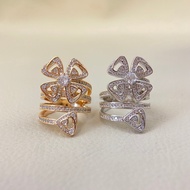 New Product Full Diamond Windmill Eternal Bloom Ring Fashion Titanium Steel Non-Fade Girl Ring