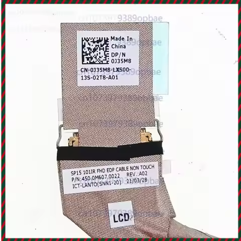 Non-touch FHD LCD Screen cable for Dell Precision 5520 Latitude 3560 0J35M8