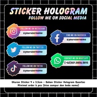 Follow Me Hologram Sticker