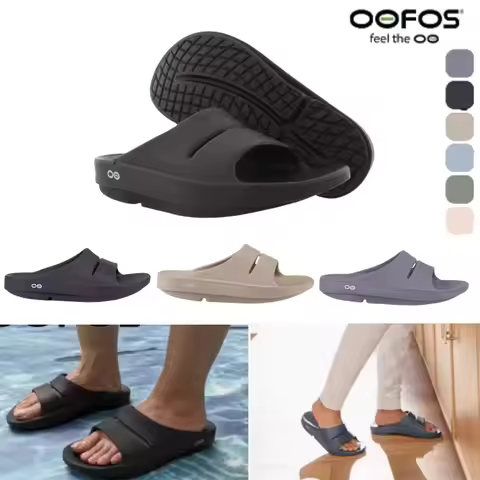 OOFOS Original Sandals - Lightweight Recovery Shoes Slippers Men Women Soft Bottom Indoor Home Slide