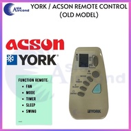 YORK / ACSON AIRCOND REMOTE CONTROL 【OLD-MODEL 】