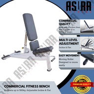 Asura Fitness Commercial Fitness Grade Adjustable Incline to Flat Gym Workout Bench (Type 2)