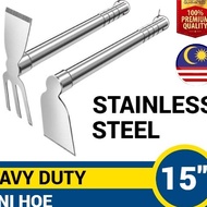 Stainless Steel Hand Gardening Hoe Tool Multipurpose Hoe Cangkul Tanah Kebun Tanam