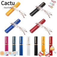 CACTUS with Pen Tube  +1.00~+4.00 Small Compact Spring Hinge Metal  Portable