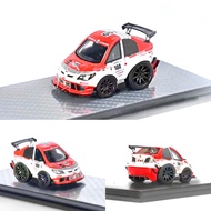 Ready Stock YM ERA Q Egg Car Honda Civic FD2 Idemitsu 1: 64 Q Version Resin Car Model Red White Out 
