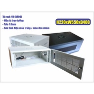 RACK CABINET (WORK CABINET) 4U (D400) wall mounted (gray white/black) - wall mounted model