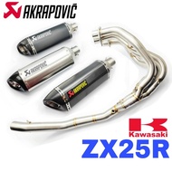 Akrapovic Exhaust Kawsaki ZX25R Ekzos Full System Stainless Steel Tabung Muffler ZX 25R Accessories 